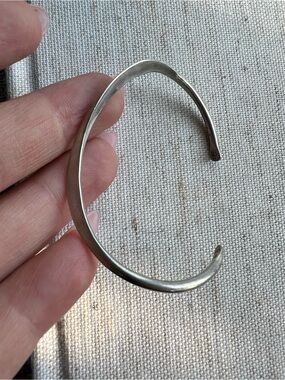 Sleek Open Sterling Silver Cuff Bracelet